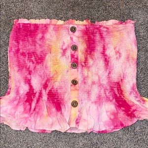 Tye dye tube top